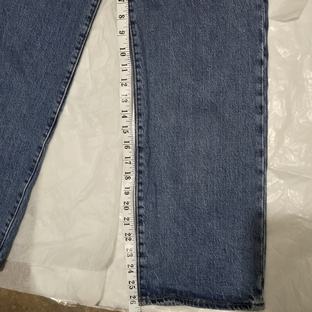 Levi's Ribcage Straight Jeans in Classic Blue - Picture 6 of 13